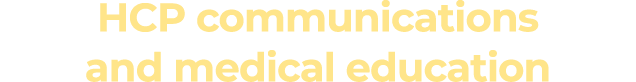 HCP communications and medical education