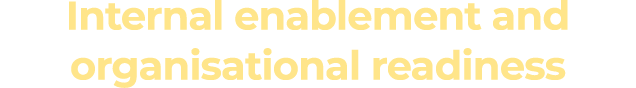 Internal enablement and organisational readiness