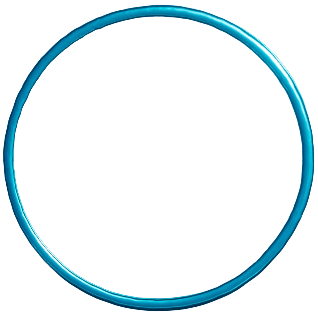 A blue circle with a white center and a few bubbles in it. AI generated content